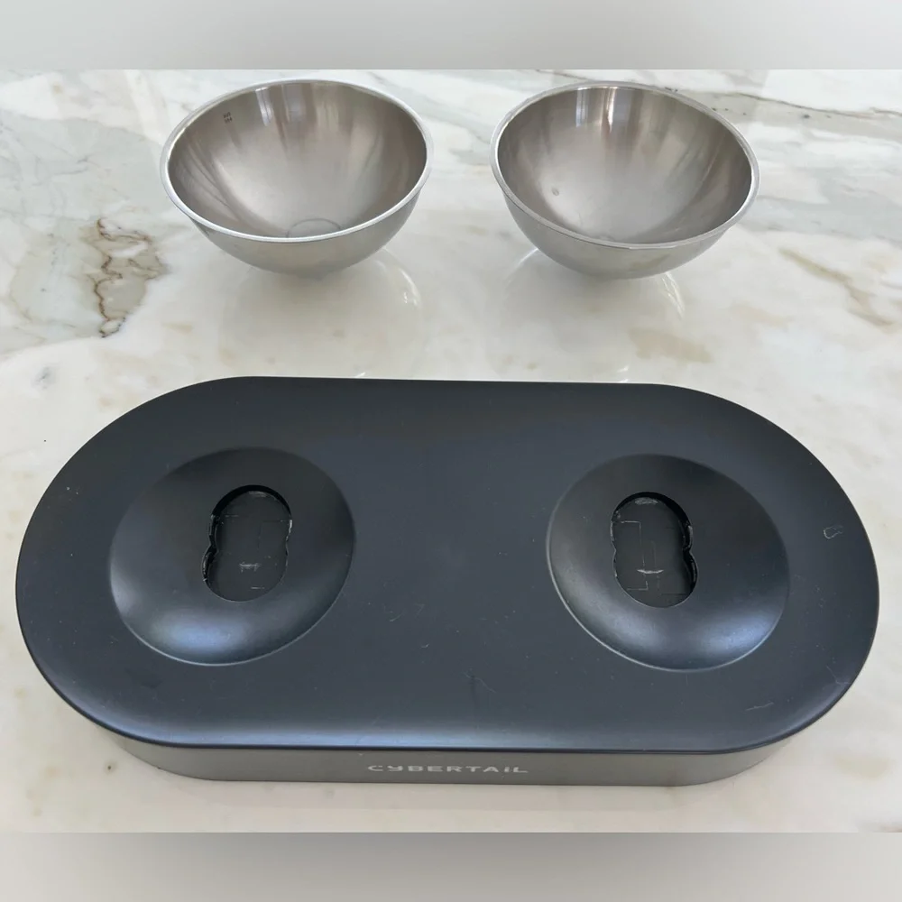 CYBERTAIL PREMIUM QUALITY 304 STAINLESS STEEL CAT BOWLS